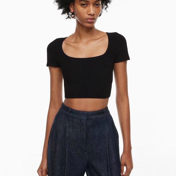 Aritzia Baboon Sculpt Knit Squareneck Top - Picture 3 of 4